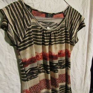 💥Striped Animal Print Blouse💥